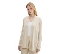 Cardigan TOM TAILOR Gr. M (38), dusty beige melange Damen Strickjacken (64855660-M) dusty beige melange