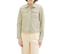 TOM TAILOR Damen Basic Colored Jeansjacke, desert green, M