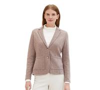 TOM TAILOR Damen Basic Cosy Blazer mit Taschen , dusty lilac melange, M