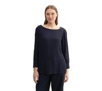 TOM TAILOR Damen Basic Crepe Bluse,10668 - Sky Captain Blue, 40