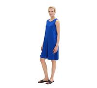 TOM TAILOR Damen Basic Jersey Kleid, shiny royal blue, 32