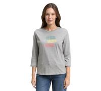 Tom Tailor Damen Basic Langarmshirt mit Fotoprint