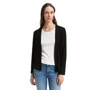 Tom Tailor Damen Basic Sommer-Cardigan – ohne Verschluss – Schwarz – M