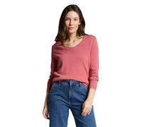 TOM TAILOR Damen Basic Strickpullover mit V-Ausschnitt, 11183 - Cozy Pink, M