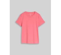 Tom Tailor - Basic T-Shirt aus Baumwolle soft coral pink - Gr. - XXXL