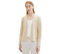 Cardigan TOM TAILOR Gr. M (38), beige (sandy melange) Damen Strickjacken (72877637-M) sandy beige melange