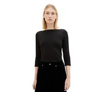 TOM TAILOR - 3/4 Arm Shirt mit Bio-Baumwolle deep black XXL