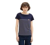Tom Tailor BOAT NECK STRIPE S Sky Captain Blue 10668 (847570) Mehrfarbig S
