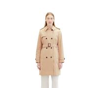 TOM TAILOR Damen Basic Trenchcoat mit Gürtel, 11485 - Sandy Beige, XXXL