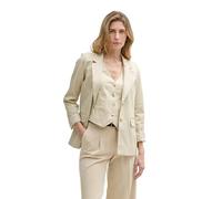 Tom Tailor - Regular Fit Blazer aus Twill champagne - Gr. - 36