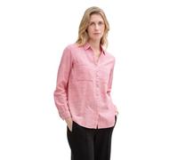 Tom Tailor Regular Fit Hemdbluse aus reiner Baumwolle in Pink, Größe 40