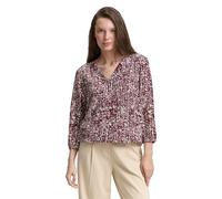 Bluse aus Viskose dark red abstract dot design - Gr. - 44