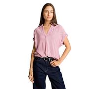 Tom Tailor 1049797 Kurzarm-bluse 36 Cozy Pink White Stripe