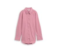 Tom Tailor Relaxed Fit Hemdbluse aus Baumwoll-Mix in Pink, Größe 38