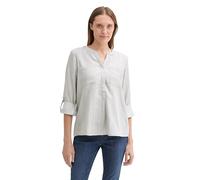 TOM TAILOR Damen Bluse im Streifen-Muster, 36620 - Grey Lurex Stripe, 40