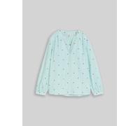 Tom Tailor 1049804 Langarmbluse 40 Blue Haze Heart Design