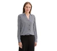 TOM TAILOR Damen Bluse mit Kragen, 36888 - Black Geometric Minimal, 38