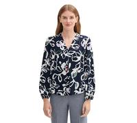 TOM TAILOR - Gemusterte Bluse mit LENZING™ ECOVERO™ painterly floral design 36