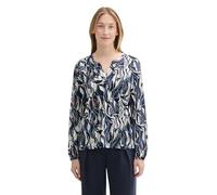 TOM TAILOR Damen Blusenshirt mit Alloverprint,35892 - Organic Shapes Design, S