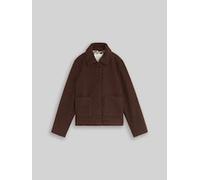 TOM TAILOR Damen Bouclé Jacke mit Taschen, braun, Uni, Gr. XXXL