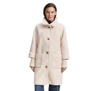 Tom Tailor - Bouclé Mantel mit Stehkragen cold beige - Gr. - XXXL