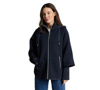 TOM TAILOR Damen Cape Jacke mit Stehkragen und Kapuze