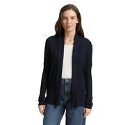 Tom Tailor Damen Strickjacke 1047688 mit Schalkragen dunkelblau L