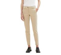 TOM TAILOR Damen Chino Slim Fit Hose, 11485 - Sandy Beige, 32/32