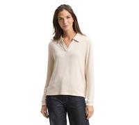 TOM TAILOR Damen Cosy Langarmshirt mit Polokragen