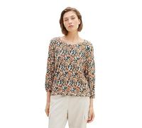 TOM TAILOR Damen Crinkle T-Shirt mit Muster