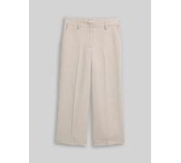 TOM TAILOR Damen Culotte Hose mit Bügelfalte, braun, Meliert, Gr. 42/28