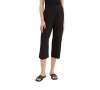 Tom Tailor Regular Fit Culotte mit gelegten Falten in Black, Größe 38/26