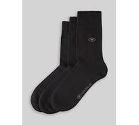 TOM TAILOR Socken Basic 3er-Pack Damen Schwarz Gr. 35-38