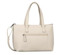 Tom Tailor Damen Shopper Elis Zip M Reißverschluss Mittelgroß Offwhite