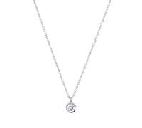 Tom Tailor Damen Halskette 2101234 mit Anhänger Silber 925 synth. Zirkonia