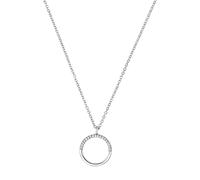 Tom Tailor Damen Halskette 2101279 mit Anhänger Kreis Silber 925 synth. Zirkonia