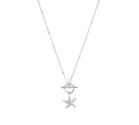 TOM TAILOR - Damen Halskette 925 Silber - mit Zirkonia Stein - Seestern Anhänger - TT-N0057