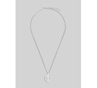 TOM TAILOR Damen Halskette mit Anhänger aus Edelstahl - Stein Preciosa weiß, silber, Gr. ONESIZE