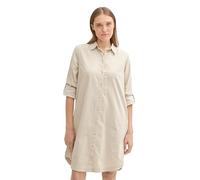 TOM TAILOR Damen 1043051 Hemd Kleid aus Cord, 12365-Dusty Beige, 40