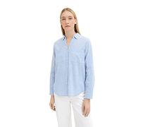 Tom Tailor With Slub Structure 1035247 Bluse 36 Dreamy Blue
