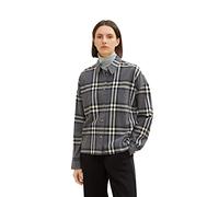TOM TAILOR Damen Hemdbluse mit Karomuster 1034022, 30673 - Anthracite Big Check Woven, 32