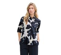 Tom Tailor Printed Collar Langarmbluse 38 Big Floral Shapes Design