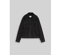Jeansjacke TOM TAILOR "Regular", Damen, Gr. 3XL, schwarz (leo denim allover), Denim/Jeans, Obermaterial: 92% Baumwolle, 8% Elasthan, regular fit hüftbedeckend, Rundhals, Jacken Jeansjacke, im Leo-Look