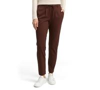 Jogger Pants TOM TAILOR, Damen, Gr. 36, Länge 32, schwarz pecan braun, Jersey, Obermaterial: 60% Viskose, 34% Polyamid, 6% Elasthan. Futter: 100% Polyester, unifarben, lässig geschnitten lang, Hosen,