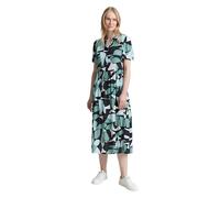 TOM TAILOR Damen 1046466 Kleid, 37800-Green Dots and Shapes Design, 40