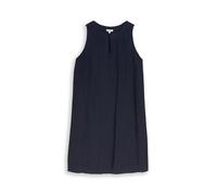 Tom Tailor - Crêpe Mini-Kleid in Knitter-Optik sky captain blue - Gr. - 36
