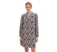 TOM TAILOR Damen Kleid mit Muster & Volant, 34765 - Coral Cut Floral Design, 36