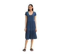TOM TAILOR Damen Kleid mit Volant 1032210, 11758 - Midnight Sail, 42