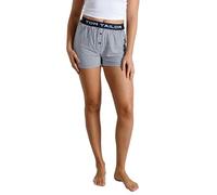 Shorts TOM TAILOR Gr. 40, N-Gr, blau (blau, mittel, streifen) Damen Hosen Shorts (51636611-40)