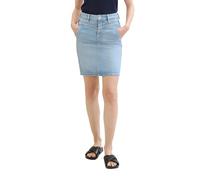 TOM TAILOR Damen Kurzer Jeansrock , light stone bright blue denim, 36